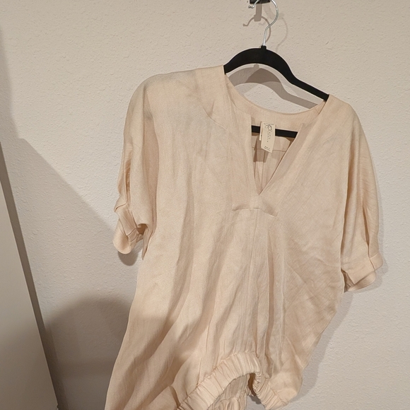 Zero + Maria Cornejo Women's Rae Bomber Top Greige Medium - Picture 7 of 9